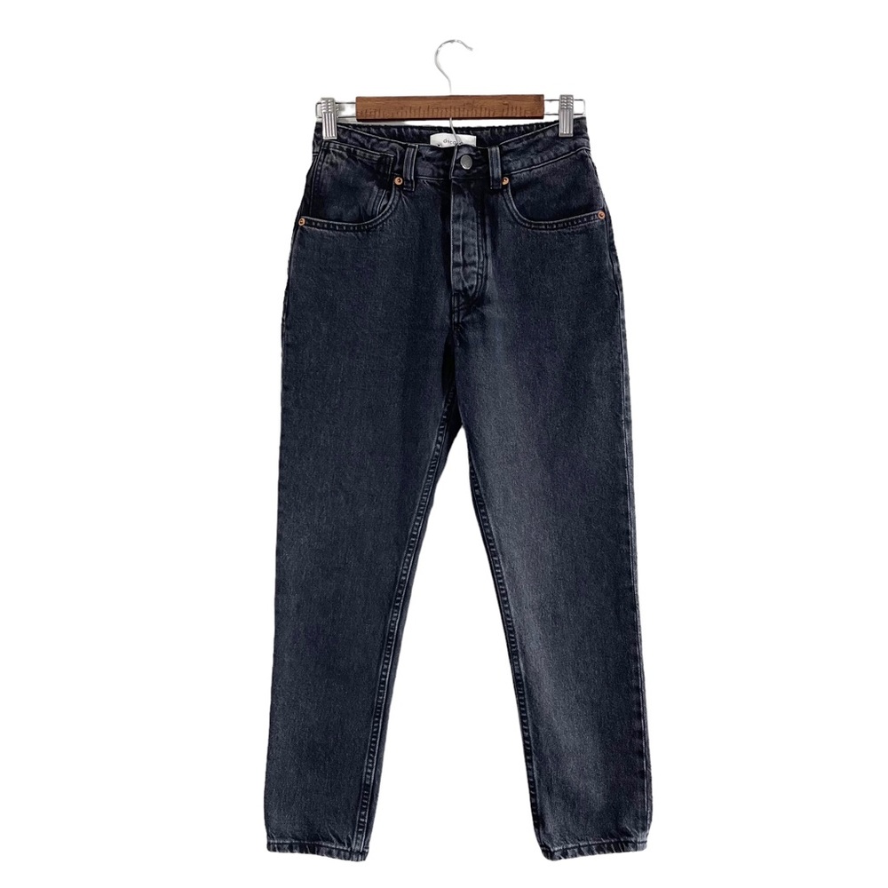 Decade Studio MOMO Jeans Washed Black Button Fly, Size 27